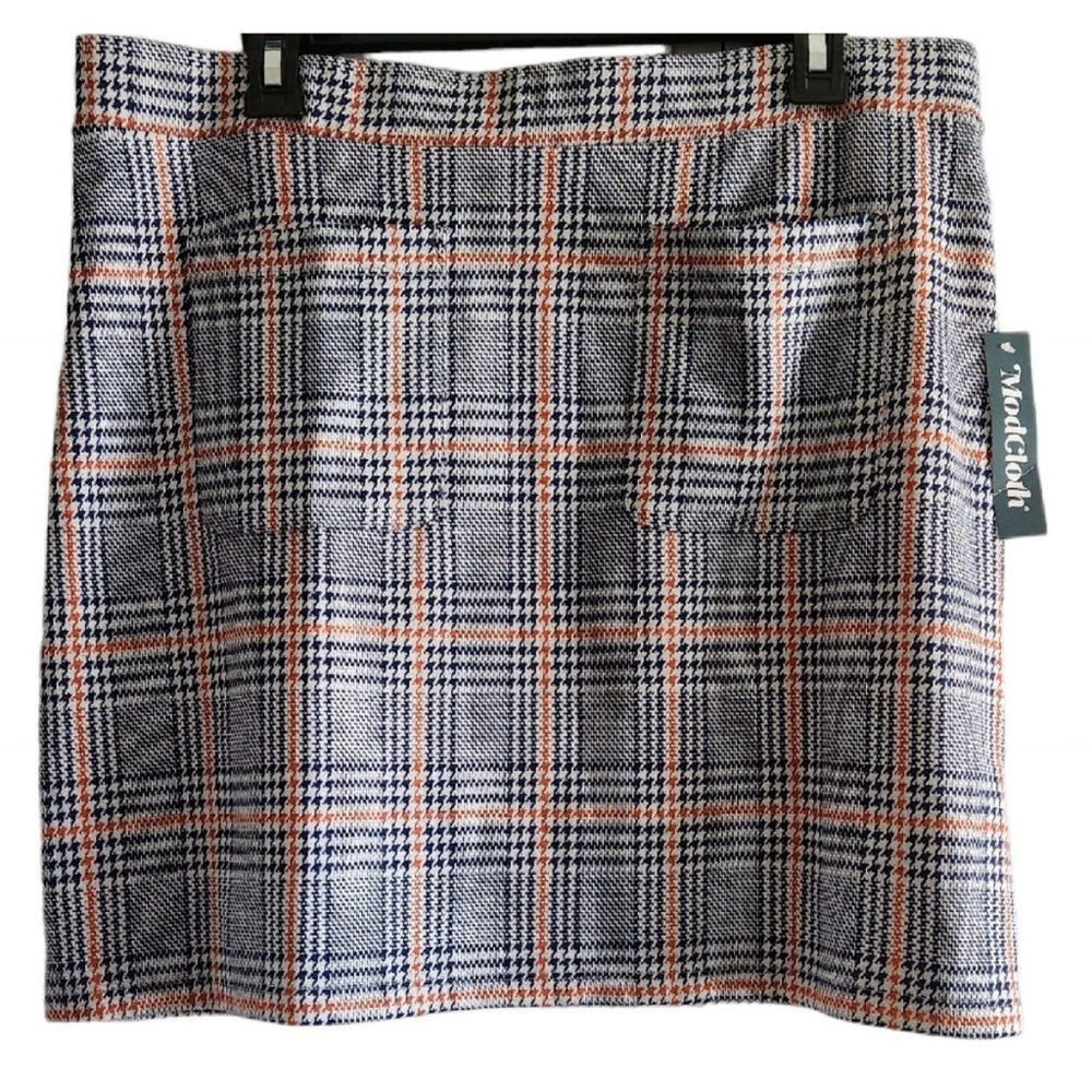 Modcloth Women's Plaid Mini Skirt NWT
